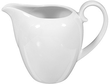 Seltmann 001.216774 Rondo/Liane Porzellan Milchkännchen, Rund, Weiß, 0.12L, 9.8cm Durchmesser, 6.7cm Höhe