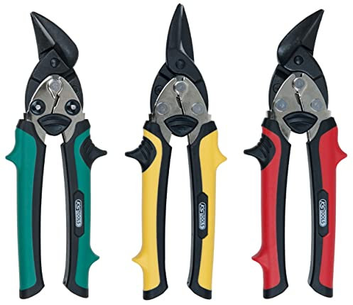 KS Tools 118.0150 Mini-Blechscheren Satz, 3-tlg.