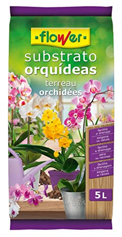 Flower 80017 – Substrat Orchideen 5L, 24 x 4.5 x 39 cm, braun