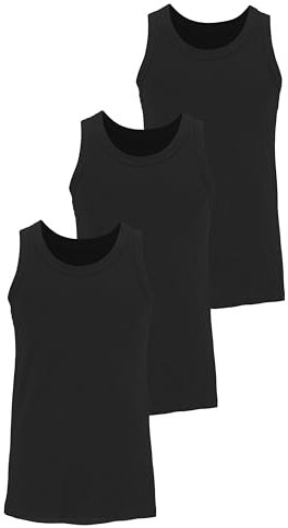 H.I.S Tanktop Unterhemden (3 Stück) schwarz