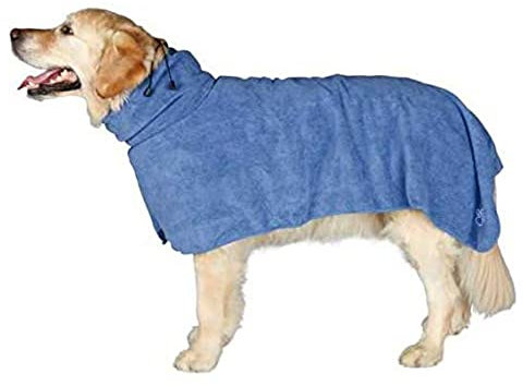 Trixie Bademantel/Hunde, Gr. M, Mikrofaser, 50 cm, blau