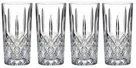 Marquis by Waterford Markham Highball Glasses, Set of 4, 13 oz, Cocktail Glasses