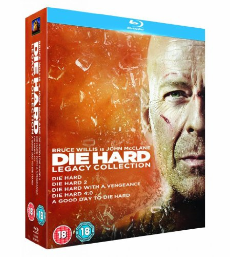 Die Hard Complete Movies 1, 2, 3, 4, 5 Film [6 Discs] Blu Ray Collection Box set: Die Hard / Die Harder / Die Hard with a Vengeance / Die Hard 4. 0 / A Good Day to Die Hard + Extras
