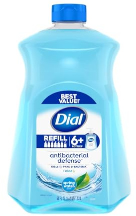 Dial Antibacterial Hand Soap with Moisturizer, Spring Water Scent, 52oz.