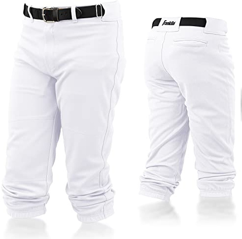 Franklin Sports Baseballhose für Jungen – weiße Baseball- und Softballhose – Jungen + Mädchen Jugendhose – Klassische Passform Kinderhose mit Gürtelschlaufe – Größe M