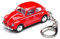 Schlüsselanhänger mit Modellauto kompatibel mit VW Käfer für alle Auto- und Oldtimerfans (rot) (20.7)