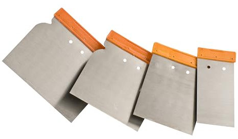 kwb Japan-Spachtel Satz für Kit u. Spachtelmasse, Stahl, 4-Teilig