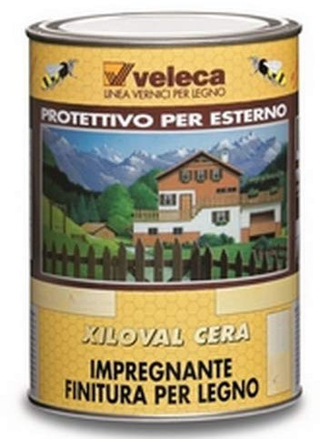 Veleca XILOVAL CERA Verde Abete - lt. 1 - IMPREGNANTE PROTETTIVO SATINATO PER LEGNO DA ESTERNO