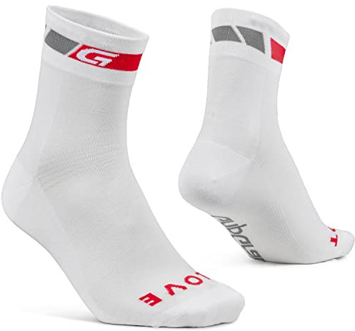 GripGrab Classic Regular Cut Set om 1 och 3 sommarcykelstrumpor racercykel mountainbike inomhus Cycling Cykelsport Strumpor, Vit – 1 par, 44-47 EU