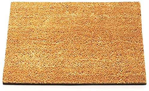 casa pura Kokos Fußmatte - rutsch & wetterfeste bei Schnee & Regen Kokosmatte aus Kokos Naturfasern Meterware, auch für großflächige Eingänge I 17mm, 100x200cm