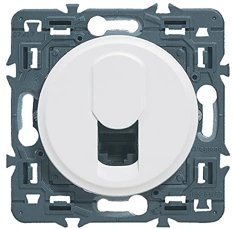 LEGRAND - Prise RJ45 Cat. 6 FTP Céliane - Prise Murale Multimédia - Pour Transmissions Haut Débit Gigabit Ethernet - Blanc