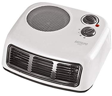 Bastilipo - TLM-2000, Termoventilador horizontal, chasis metálico, 1000/2000W, con termostato, color blanco
