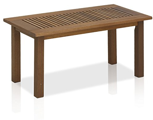 Furinno TIOMAN Patio Table, Outdoor Side Table, Coffee Table in Teak Oil, for Patio, Garden, Porch, for Patio, Garden, Porch, Natural