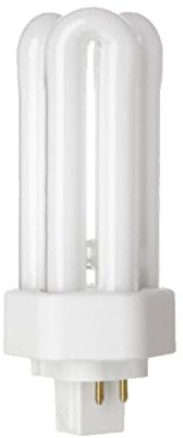 GE – Lampadina a risparmio energetico illuminazione 4 pin tubo triplo, 18 W GX24Q-2 Standard Bianco (3500 K) 12000 ore