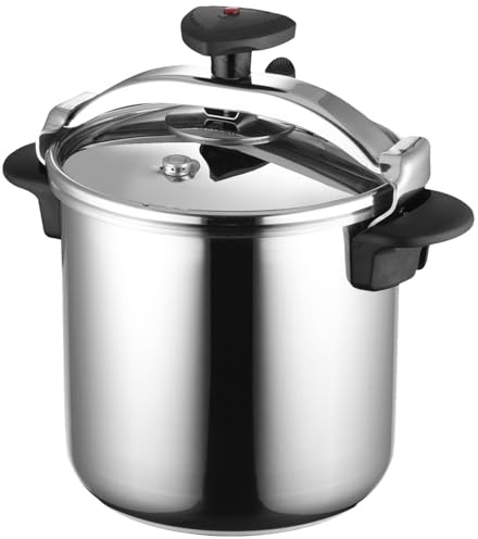 MAGEFESA Star 14.8-Quart Stainless Steel Pressure Cooker, Works on All Stovetops (Induction Compatible), Safety Lock & 8 PSI Cooking