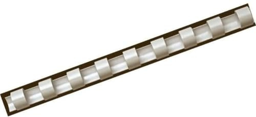 Fellowes A4 16mm Plastic Binding Combs for Comb Binding Machine Binds 101 to 120 Pages - White, Pack of 25
