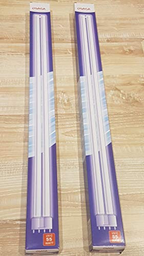 2 pièces UVC Lampe de Rechange 55 Watt PL Culot 2G11