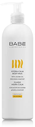 Laboratorios Babé - Fluido Corporal Hidra-Calm 500 ml | Con Aceite de Jojoba y Manteca de Karité | Hidratante, Nutritivo y Protector para Piel Sensible y Delicada | Alivio Inmediato y Alta Tolerancia
