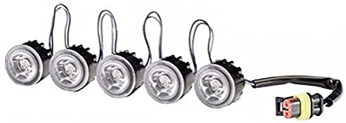 HELLA 2Pt 177 696-711 Led-Kit De Feux Diurnes - Ledayflex - 12/24V - Rond - Montage Encastré - Couleur Du Voyant: Limpide - Câble: 120Mm - Avant Du Véhicule - Jeu