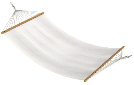Ampel 24 Outdoor Hängematte Tobago, Single Stabhängematte wollweiß, Breite ca. 120 cm, Belastbarkeit 120 kg