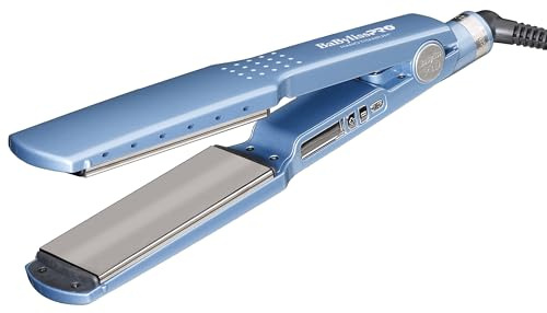 BaBylissPRO Nano Titanium Ionic Hair Straightener, 1-3/4-Inch Flat Iron, Ionic Generator Locks in Moisture and Helps Reduce Frizz, For All Hair Types