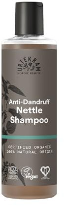 Urtekram Champú de Ortiga para Cuero Cabelludo Seca - Champú Calmante Anticaspa, Ortiga y Aloe Vera, Hidratación Profunda, Tratamiento Capilar Orgánico, Ingredientes Naturales, 250 ml (Paquete de 1)