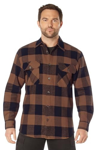 ROTHCO Herren-Flanellhemd, extra schwer, Buffalo Plaid