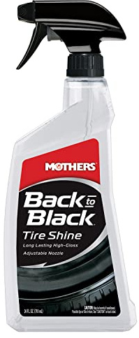 Mothers 06924-6 Back-to-Black Tire Shine - 24 oz., (Pack of 6)
