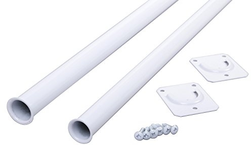 Closet Pro CD-0024-18/30WT Heavy Duty Adjustable Rod, 18 by 30-Inch, White
