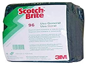 Scotch Brite Estropajo Fibra Verde 3M :: 158X190MM (15 Unidades)