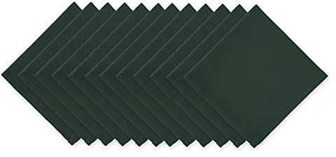 DII Cotton Buffet Napkin Set, 16x16, Dark Green, 12 Piece