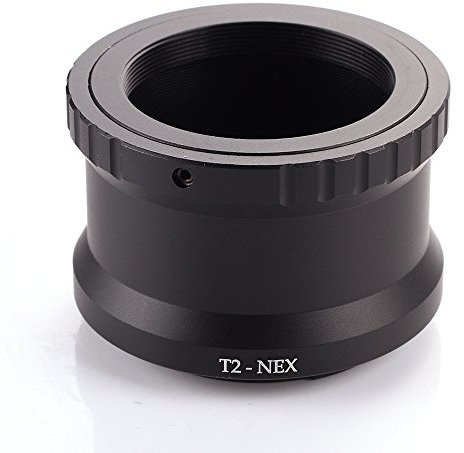 Fotga, Adattatore obiettivo T per Sony E-Mount con attacco T2, anello NEX-6 5C 5T C3 F3 A7S II A33 A5100 A6000