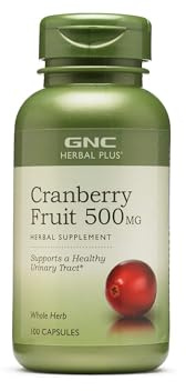 GNC Herbal Plus Whole Herb Cranberry 500mg 100 Capsules