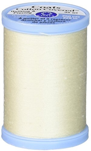 Coats & Clark Inc. Coats & Clark S925-8020 Cotton Covered Quilting and Piecing Thread, 250-Yard, Cream