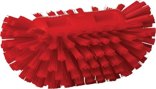 Vikan 70374 Polyester Bristle Hand-Held Tank Brush, 8, Red