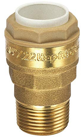 Raccord laiton droit à emboîtement M 3/4 Ø 22 mm Itap-Fit Itap