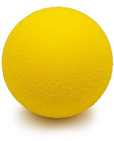 SoftX Weichschaumstoffball Schaumstoffball Softball Physio Turnen GELB 7cm