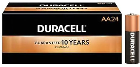 Duracell Alkaline AA 24 Batteries Coppertop MN1500, Pack of 24