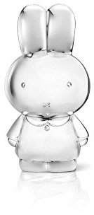 Spardose Kaninchen miffy versilbert anlaufgeschützt 15x7,5x7cm