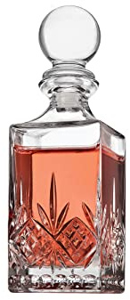 Godinger Mini Whiskey Decanter for Liquor Whisky Vodka or Wine - 10oz, Dublin Collection