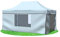 Stabilezelte Faltpavillon 3x4,5 Meter Professional mit Fensterseiten grau