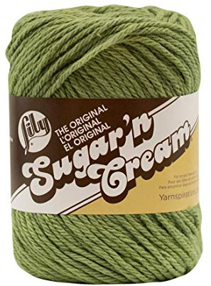LILY SUGAR 'N CREAM YARN - SAGE GREEN