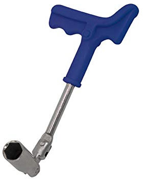 Carpoint Zündkerzenschlüssel T-Modell 21mm, Blau