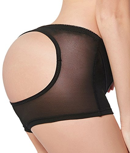 Everbellus Faja Reductora Braguita Moldeadora Nalgas Push Up para Mujer Negro Medium