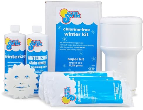In The Swim Pool Closing Kit - Winterizing Chemicals for Above Ground and In-Ground Pools - Up to 35,000 Gallons