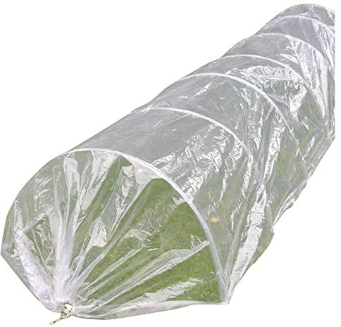 NOOR Pflanztunnel XXL 6 Bögen und Folie 330x65x45 cm - Folientunnel für Frühbeet, Hochbeet - Anzuchtzelt wetterfest, Frostschutz, UV-beständig - Gartentunnel für Gemüse, Erdbeeren, Salat