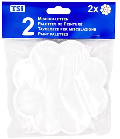 TSI 49013 Mischpalette Blume, 2er Packung, Farbe weiß, 135 mm