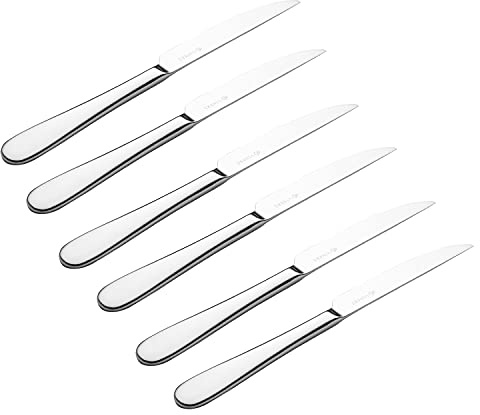 Viners Select 6 Piece 18/0 Silver Stainless Steel Steak Knives