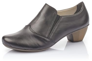 Rieker Women Loafers 41751, Ladies Slippers,College Shoes,Loafer,Low Shoes,Elegant,Business Shoes,Office,Black (Schwarz / 01),40 EU / 6.5 UK