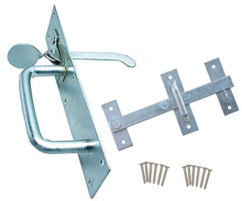 Merriway BH02044 kraftig suffolk tumspärr, 180 mm (7,2 tum) – galvaniserad 180 mm (paket med 1)